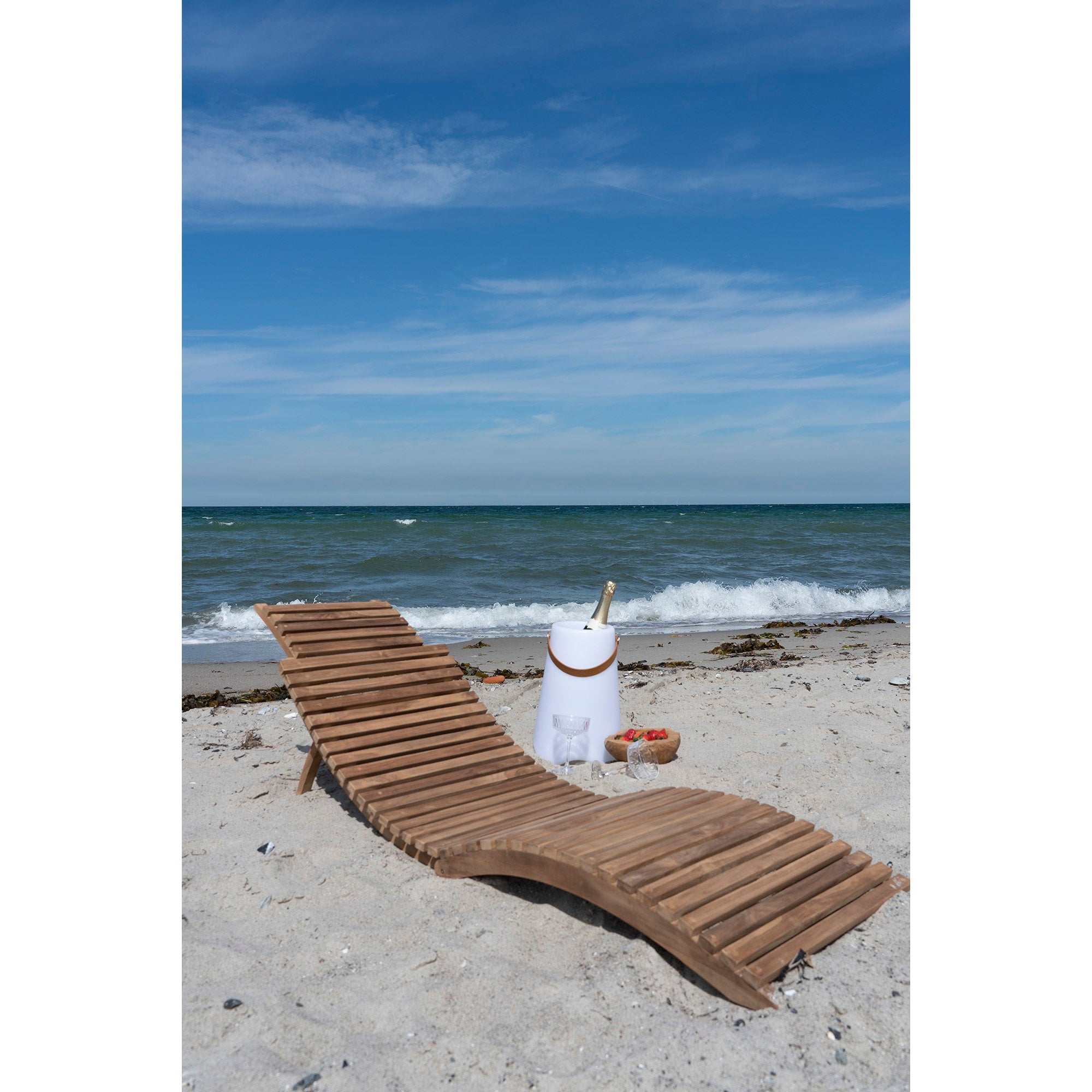 Arrieta Sun Lounger - ligstoel, teak, naturel