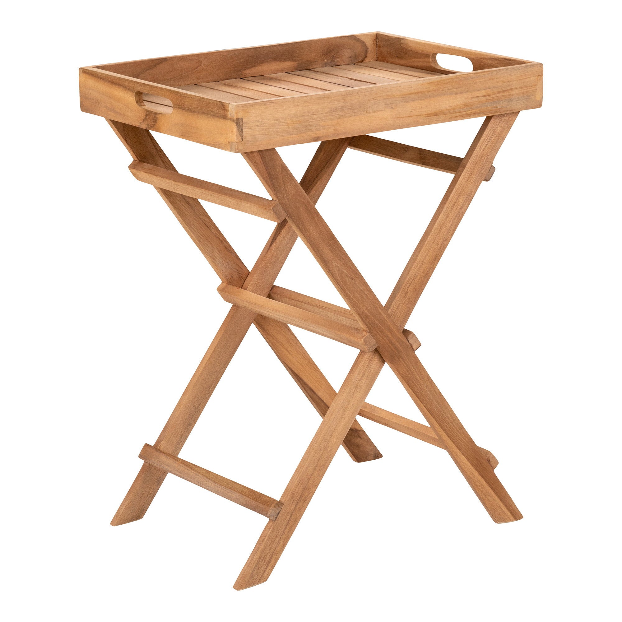 Ronda Tray Table - dienbladtafel, teak, naturel 29x39x49,5 cm