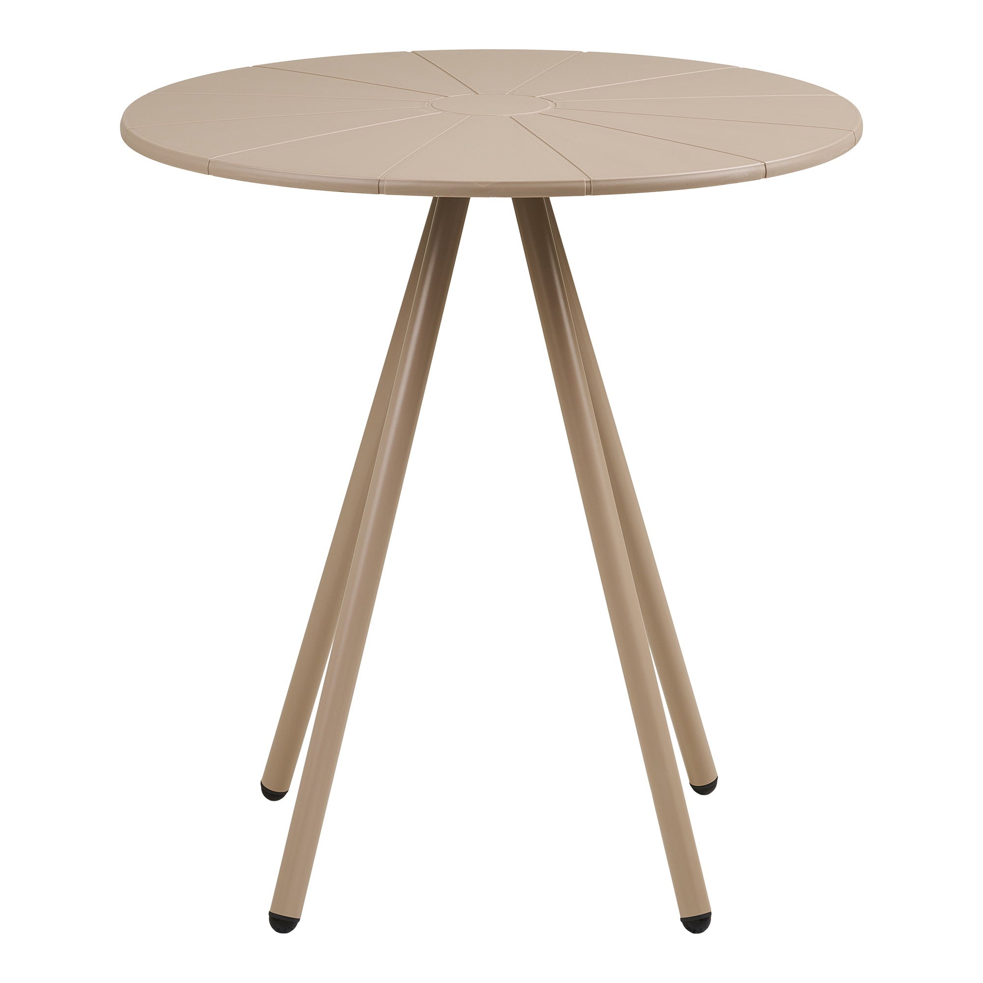 Barletta Bistrotafel - Bistrotafel, polypropyleen/staal, taupe, ø70 x 73,5 cm