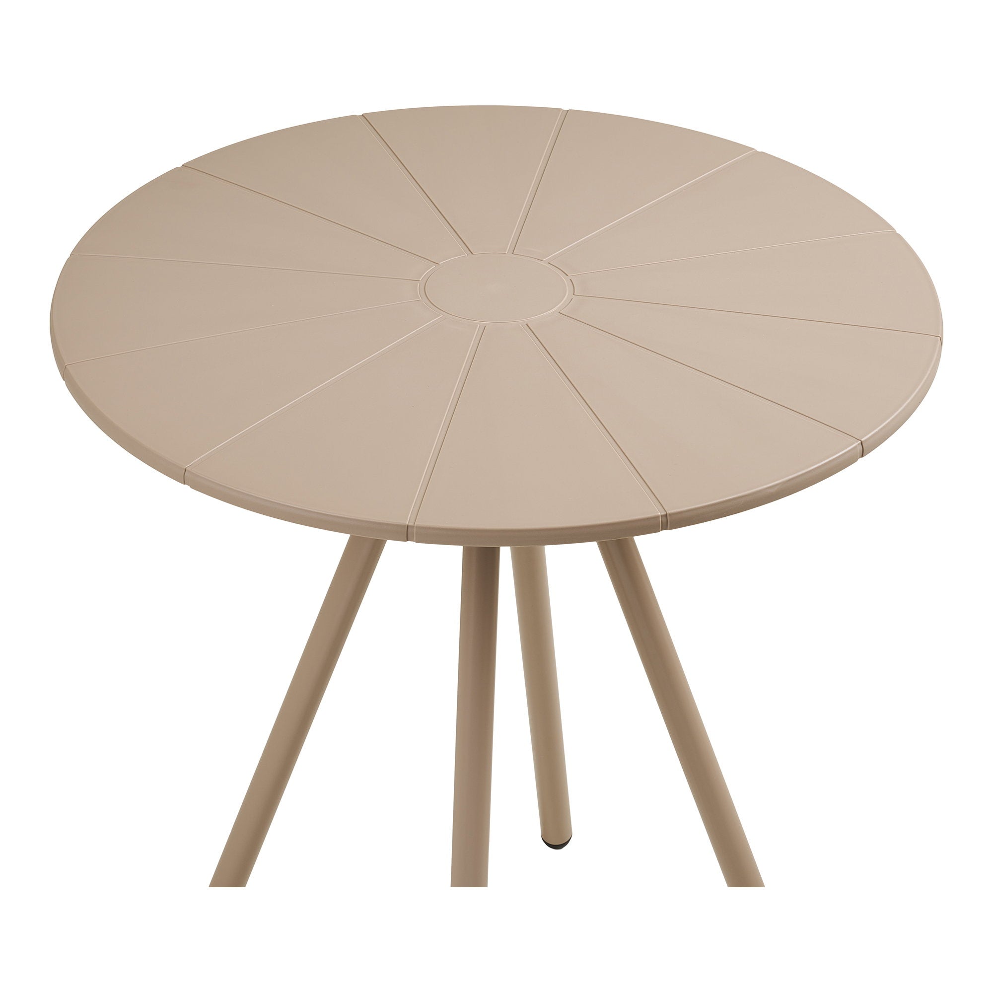 Barletta Bistrotafel - Bistrotafel, polypropyleen/staal, taupe, ø70 x 73,5 cm