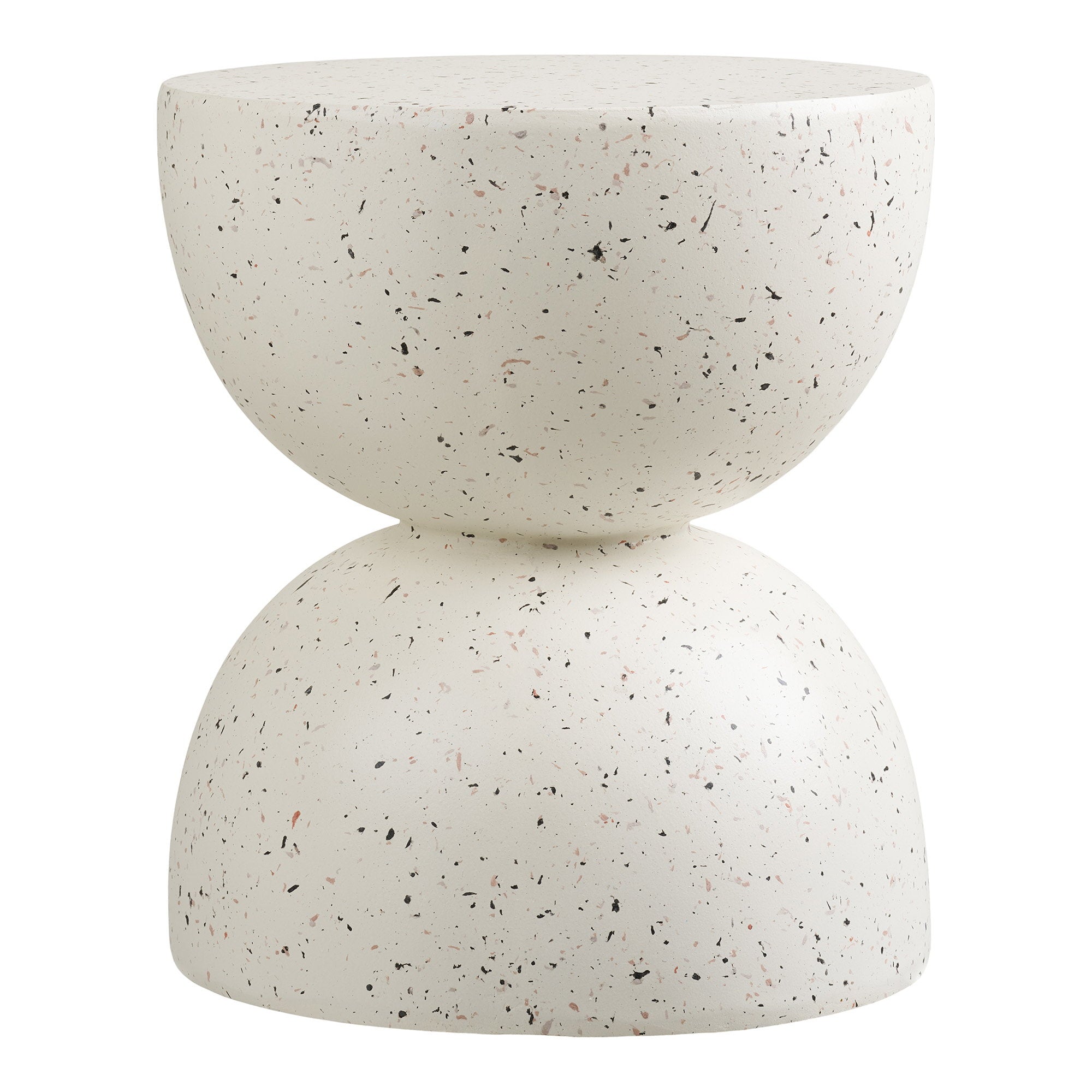 Bonita Bijzettafel - fiberclay, terrazzo-look ø40x45 cm