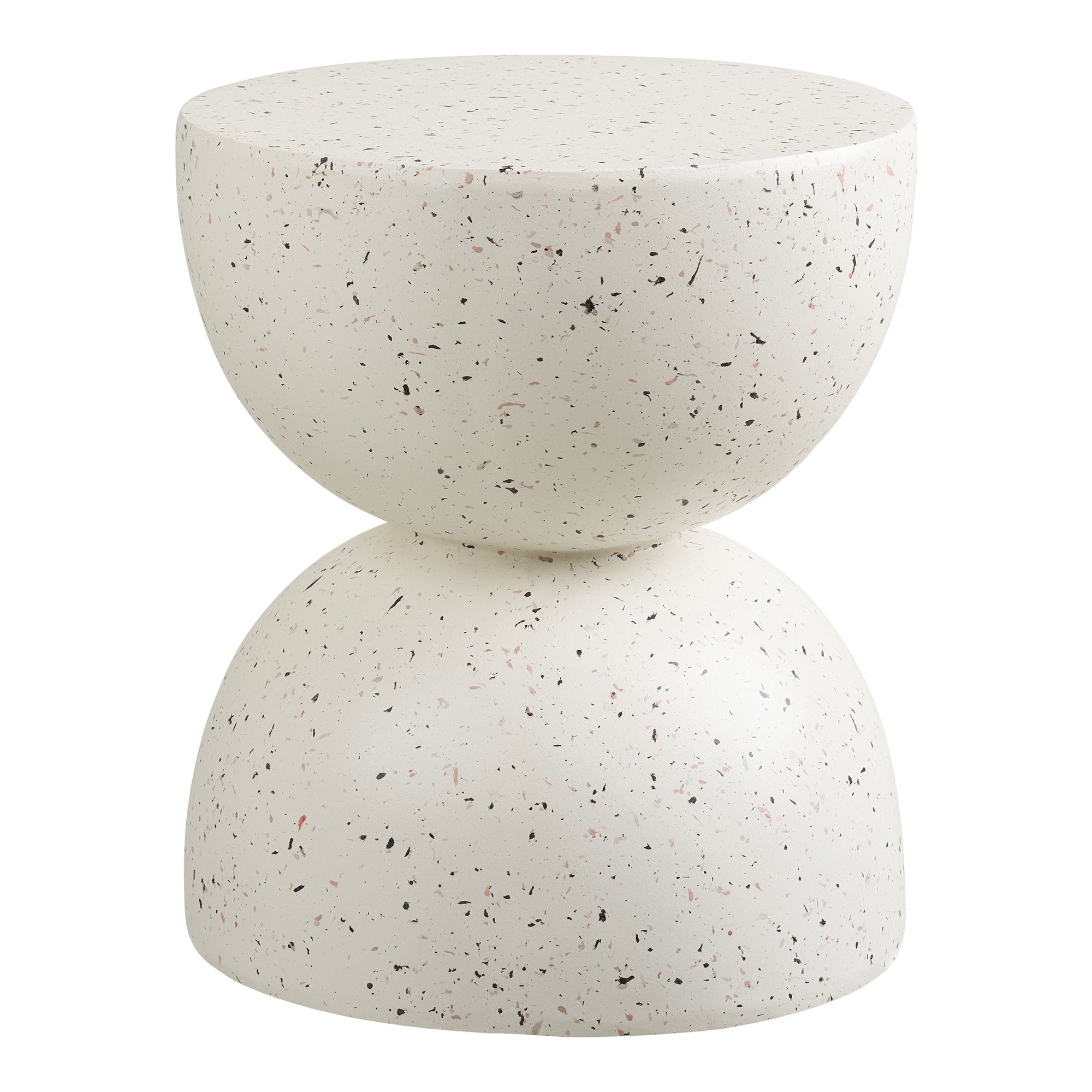 Bonita Bijzettafel - fiberclay, terrazzo-look ø40x45 cm