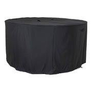 Luxe hoes - Luxe hoes voor ronde tafel 180 cm met 4 stoelen, 210 g/m2 600D polyester PU-gecoat, waterafstotend, zwart