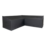 Luxe hoes - luxe hoes voor hoekopstelling (rechts- of linkszijdig), 210 g/m², 600D polyester, PU-gecoat, waterafstotend, zwart