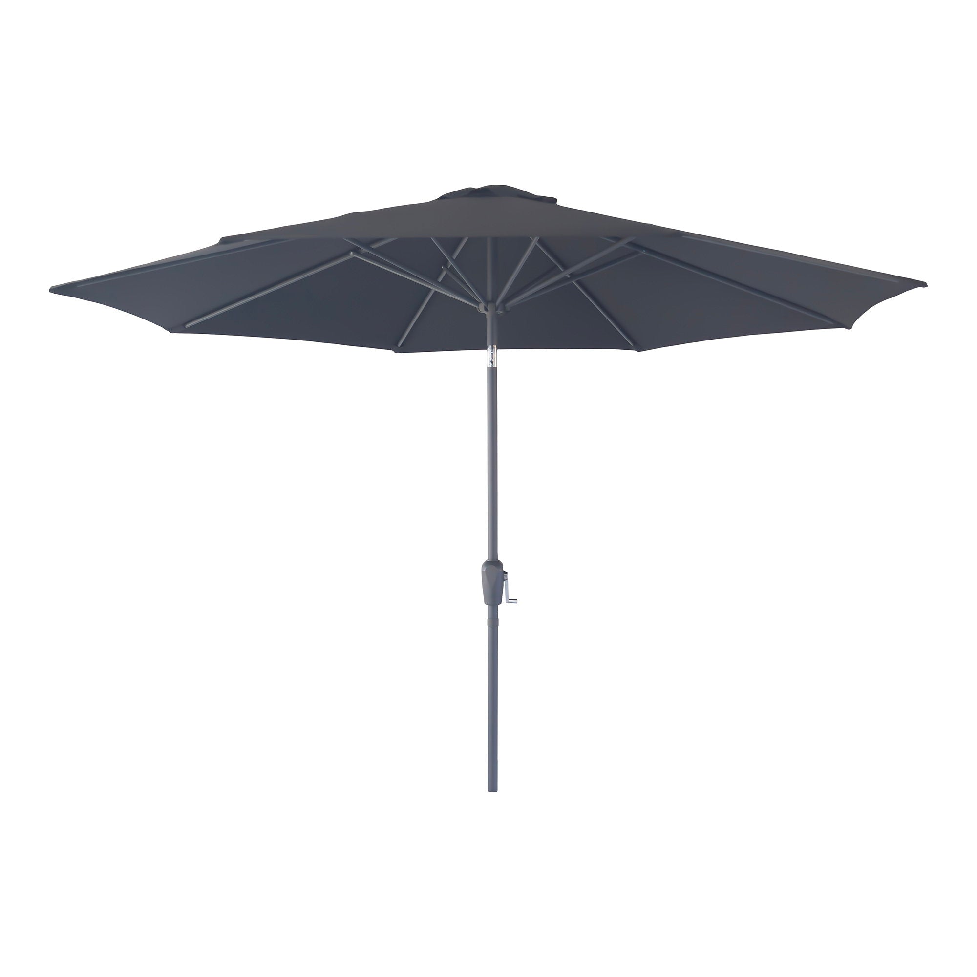 Houston Parasol - Parasol met slinger en kantelfunctie, metalen paal, zwart, ø300 cm