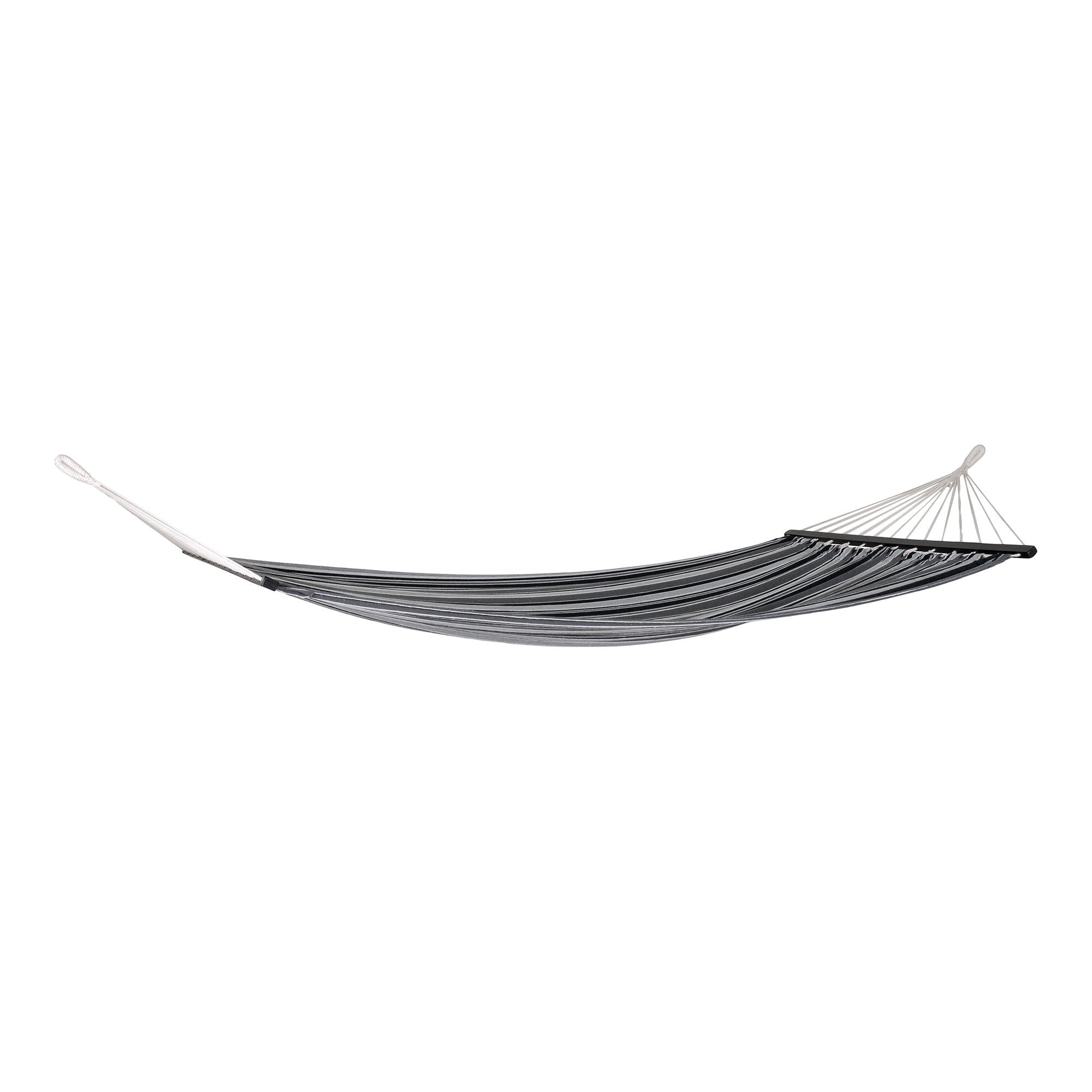 Lamia Hangmat - Hangmat, polyester/katoen, lariks, zwart/grijs/wit