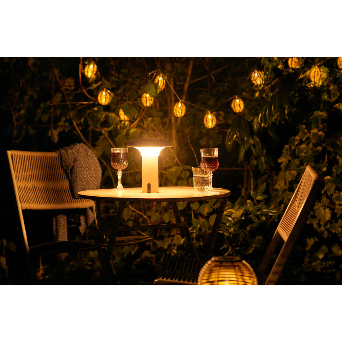 Ramsey LED-lamp - Lamp, oplaadbaar, beige