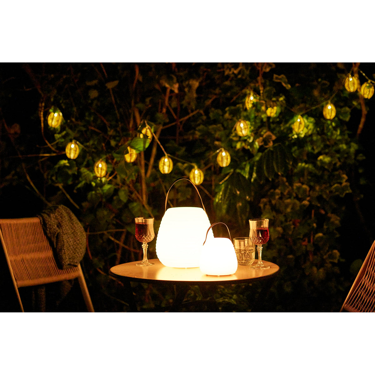 Derry LED-lamp - lamp, oplaadbaar, wit