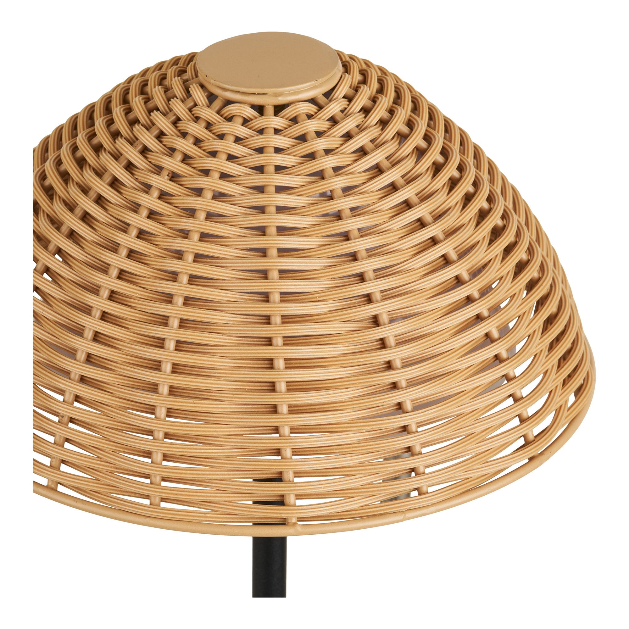 Wigan LED Tafellamp - Tafellamp, metaal, oplaadbaar, naturel/zwart