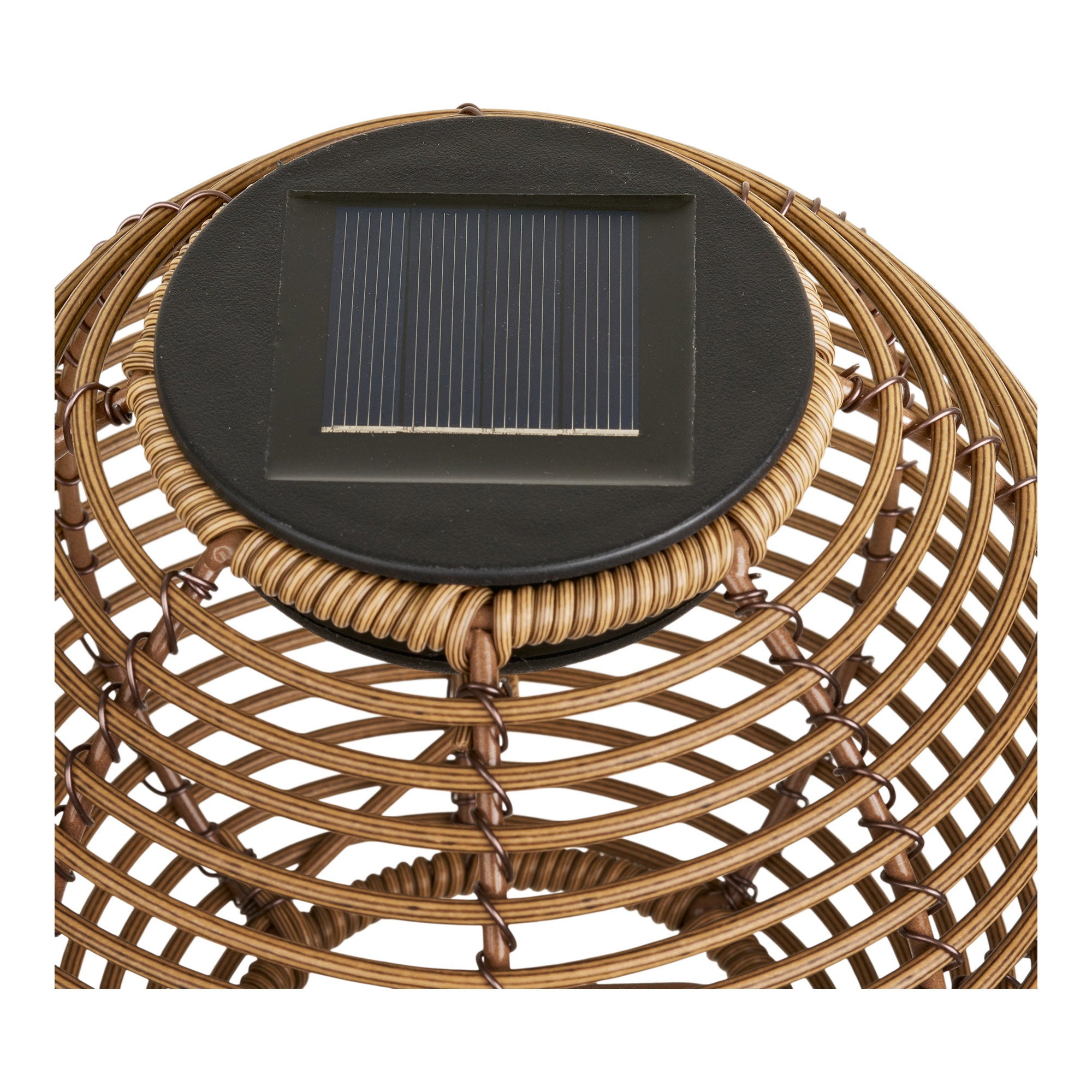 Carlisle Lamp - Lamp, oplaadbaar met geïntegreerd zonnepaneel, naturel