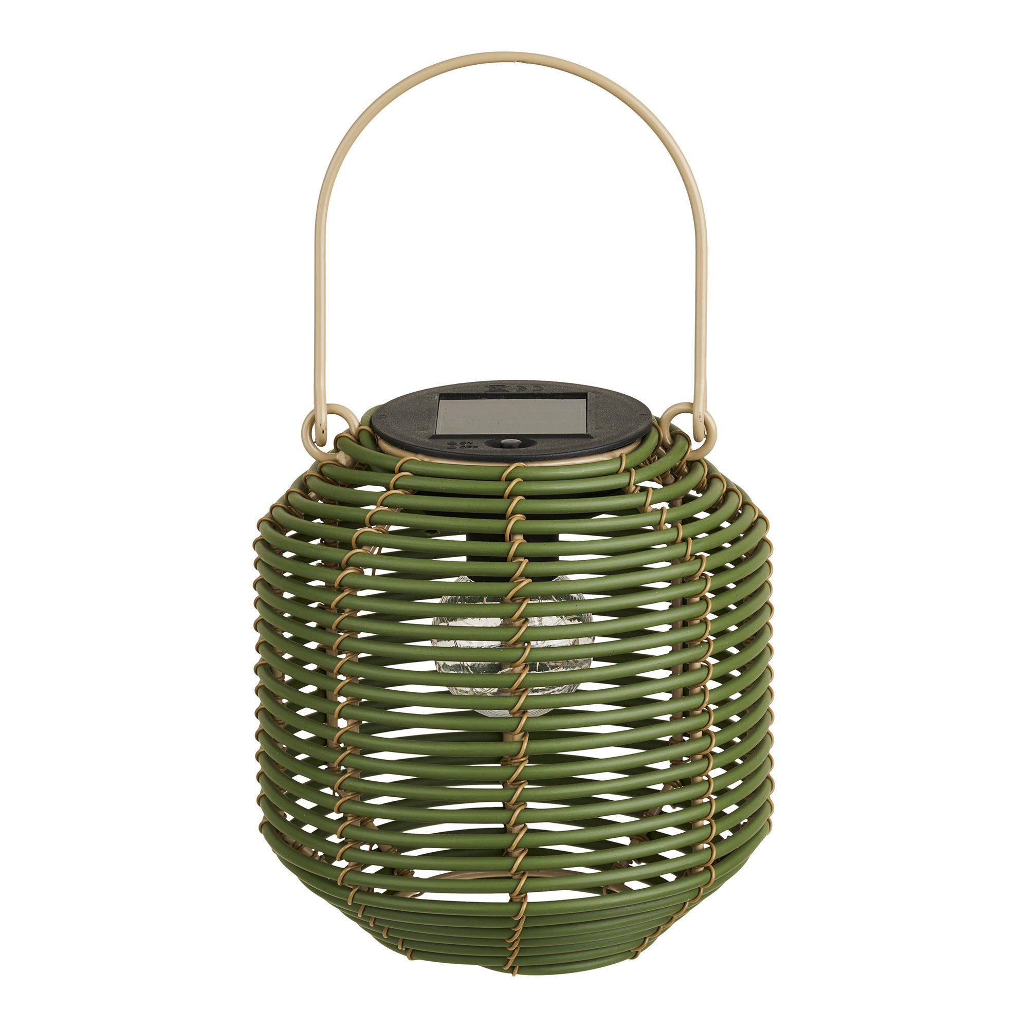 Crewe Lantern - Lantaarn, oplaadbaar met geïntegreerd zonnepaneel, naturel