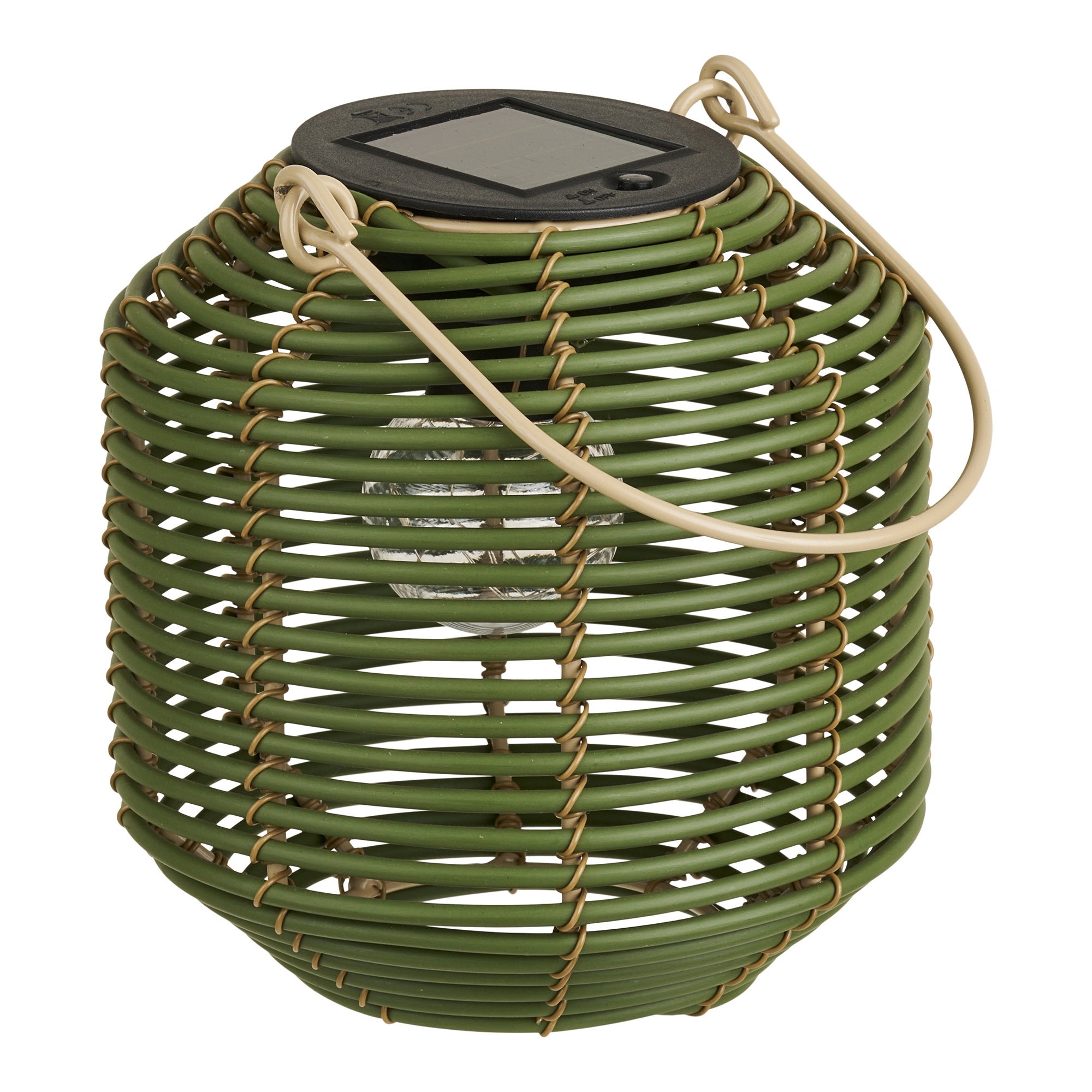 Crewe Lantern - Lantaarn, oplaadbaar met geïntegreerd zonnepaneel, naturel