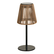 Salford Lamp - Oplaadbare lamp met geïntegreerd zonnepaneel, bruin/zwart