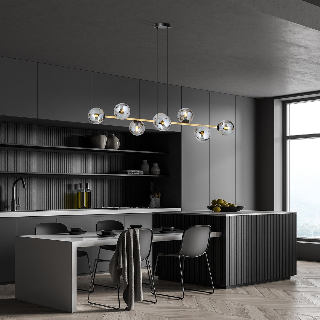 Hanglamp - GRAVITY 8 BL GRAFIET