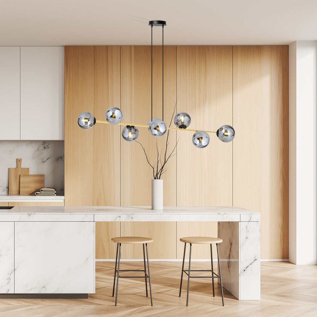 Hanglamp - GRAVITY 8 BL GRAFIET