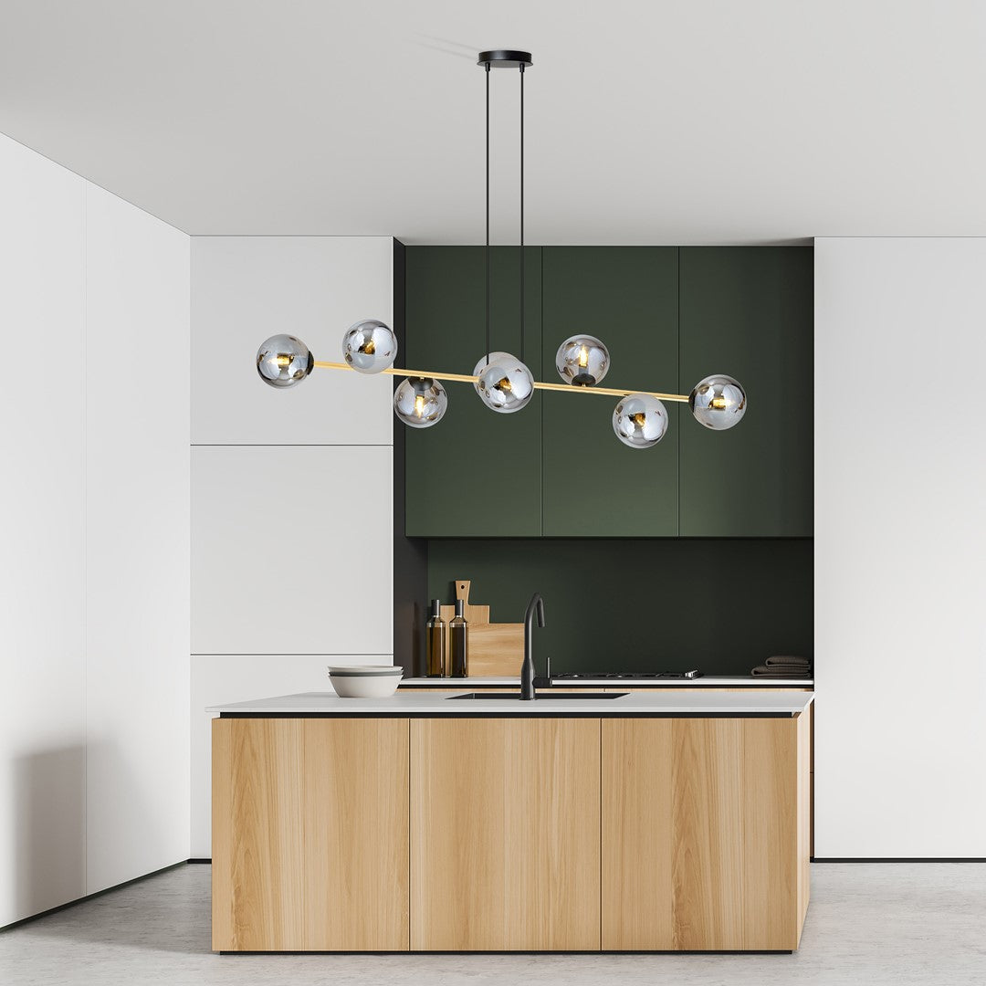 Hanglamp - GRAVITY 8 BL GRAFIET
