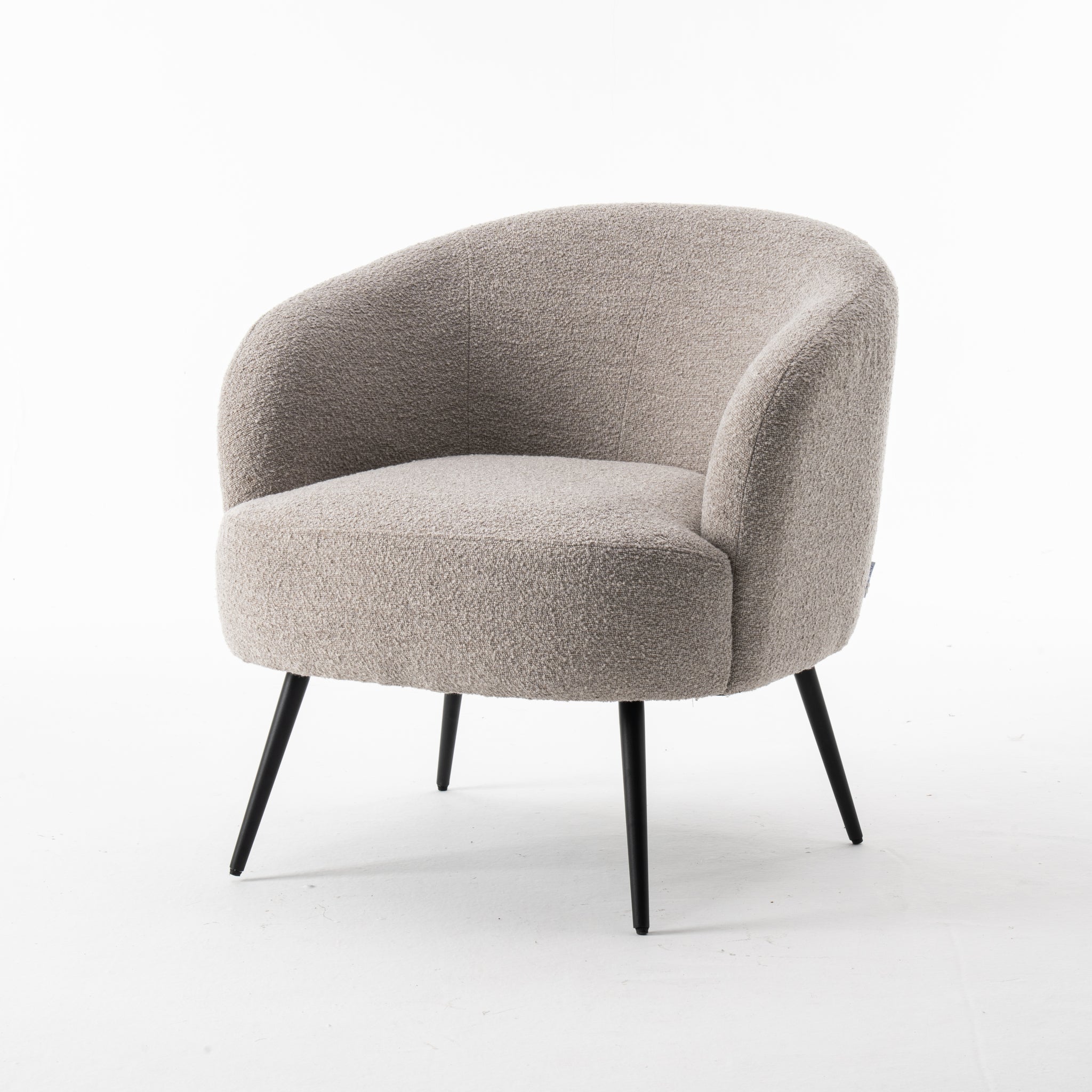 Laura fauteuil Stof Teddy Naturel 01