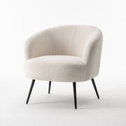 Laura fauteuil Stof Teddy Ivoor 101