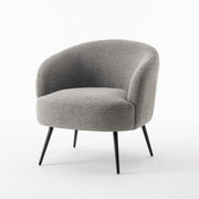 Laura fauteuil Stof Teddy Staal 149