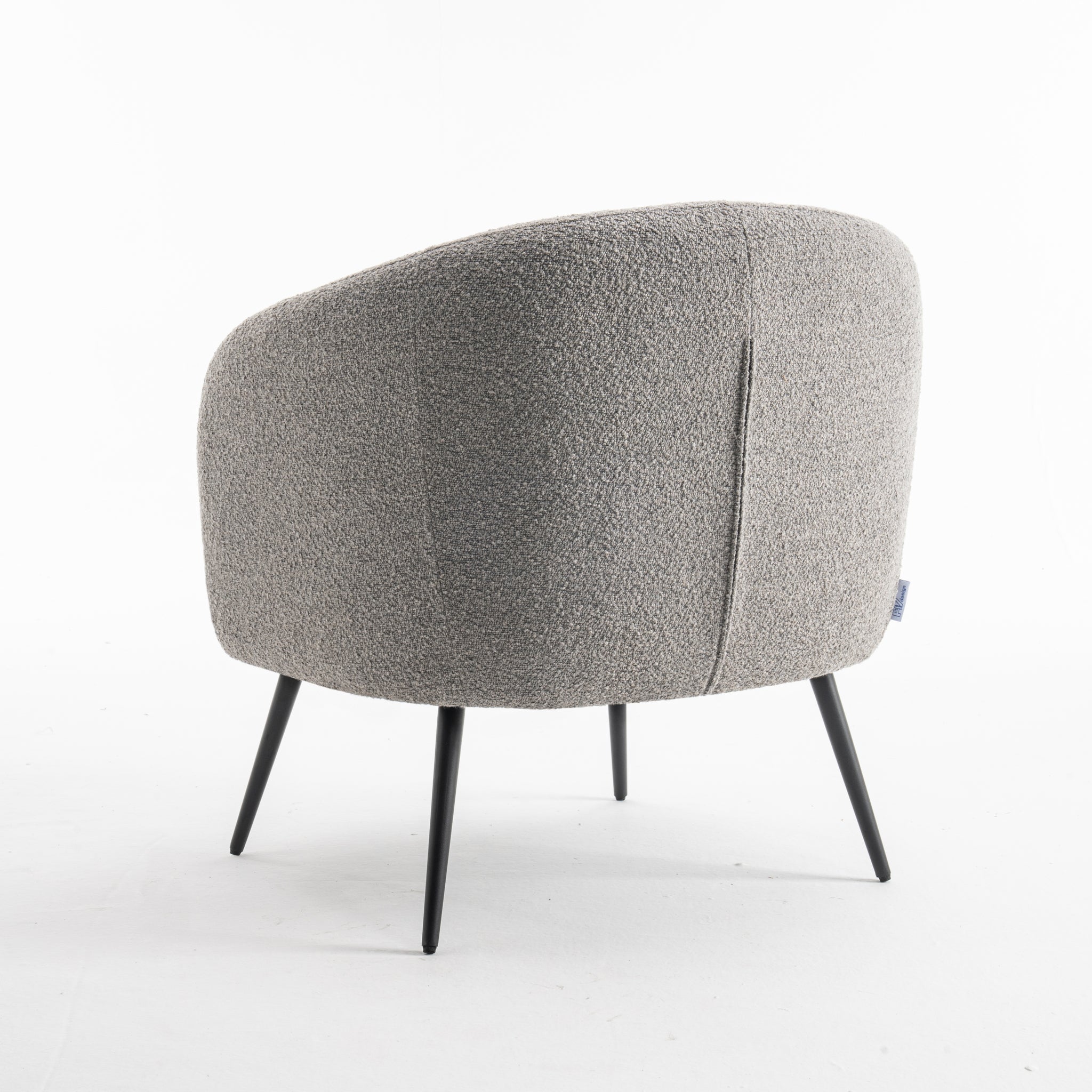 Laura fauteuil Stof Teddy Staal 149