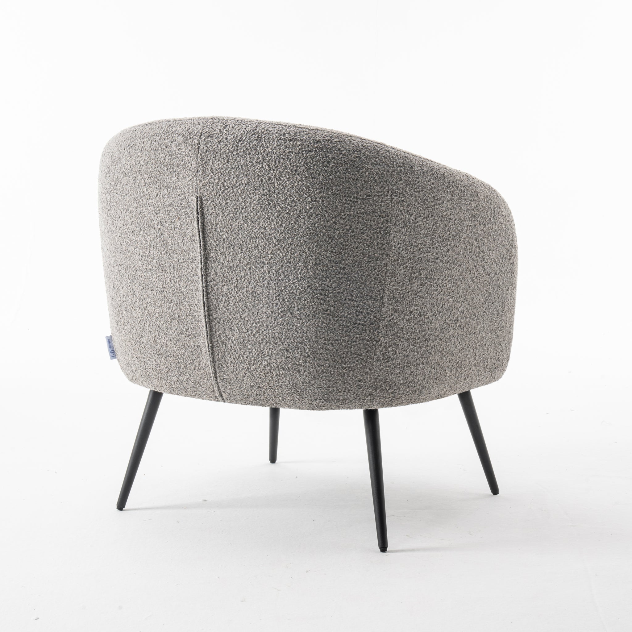 Laura fauteuil Stof Teddy Staal 149