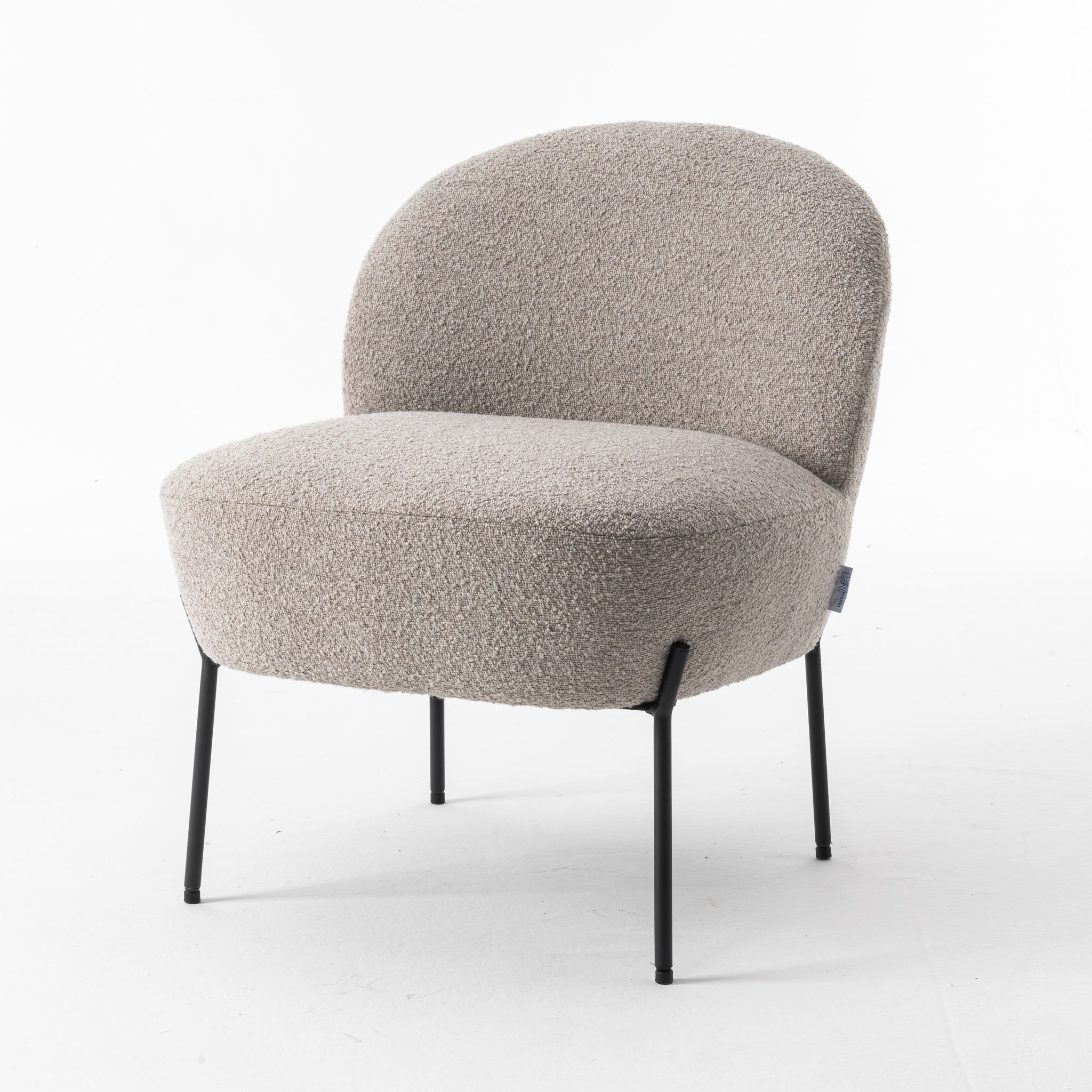 Baudin fauteuil Stof Teddy Naturel 01