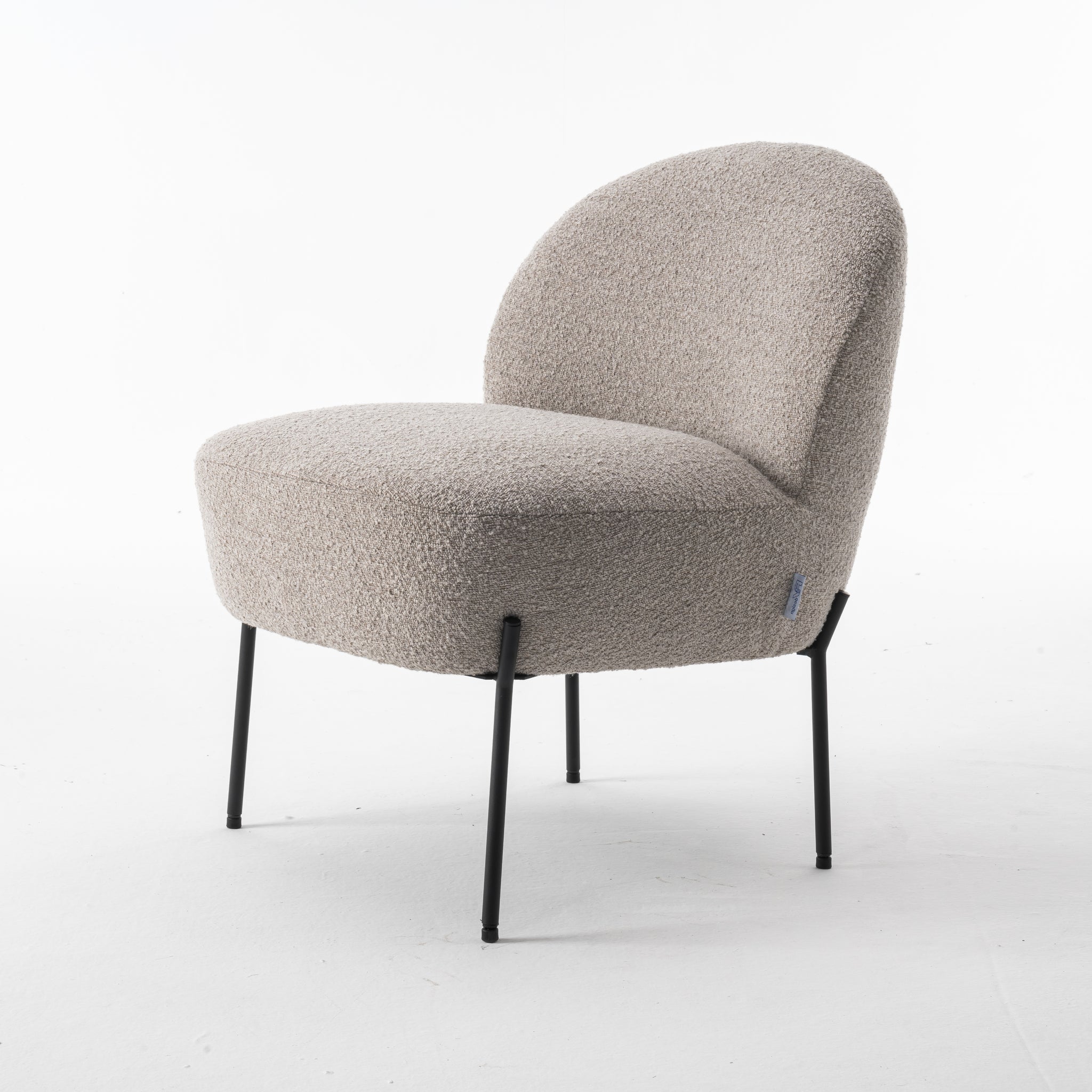 Baudin fauteuil Stof Teddy Naturel 01