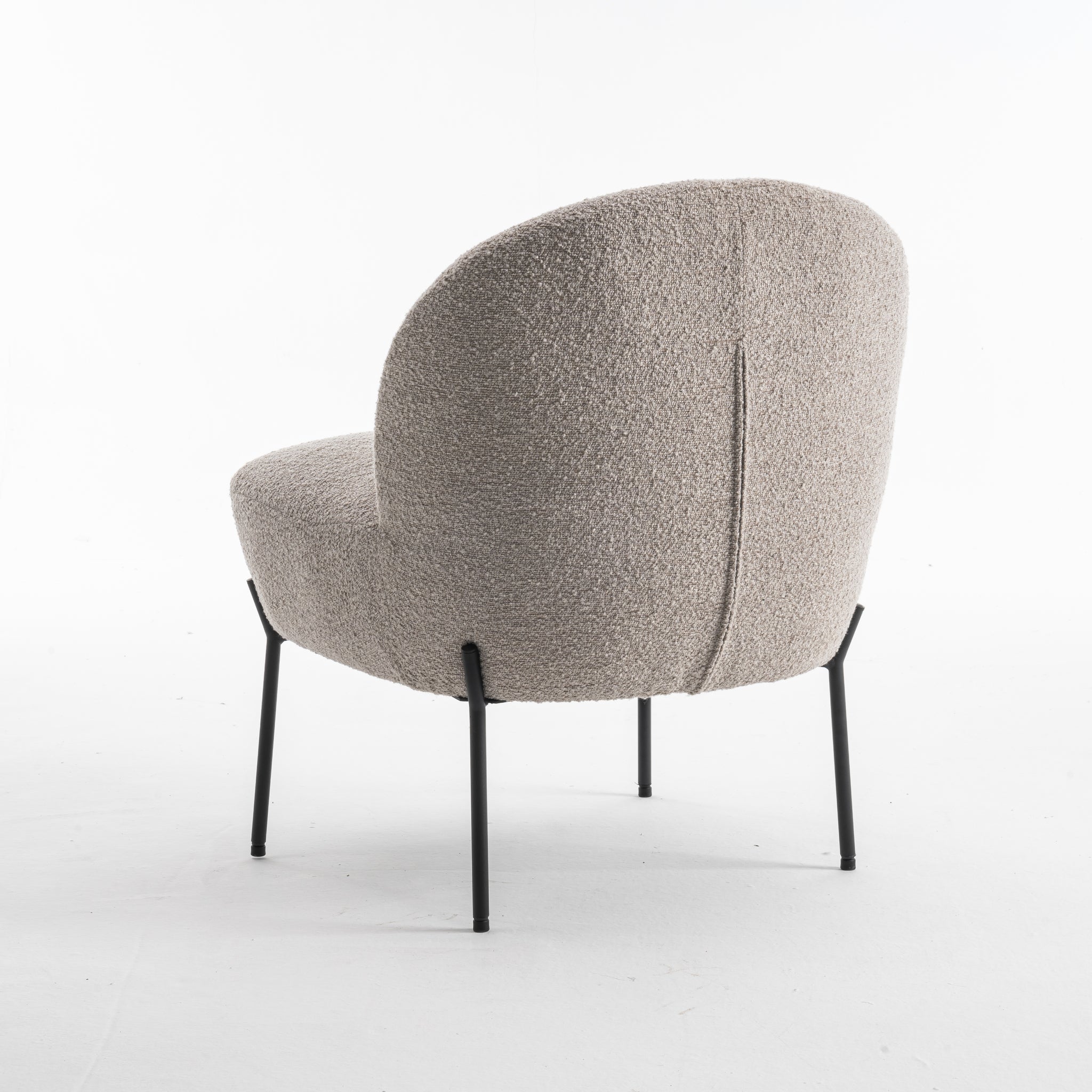 Baudin fauteuil Stof Teddy Naturel 01