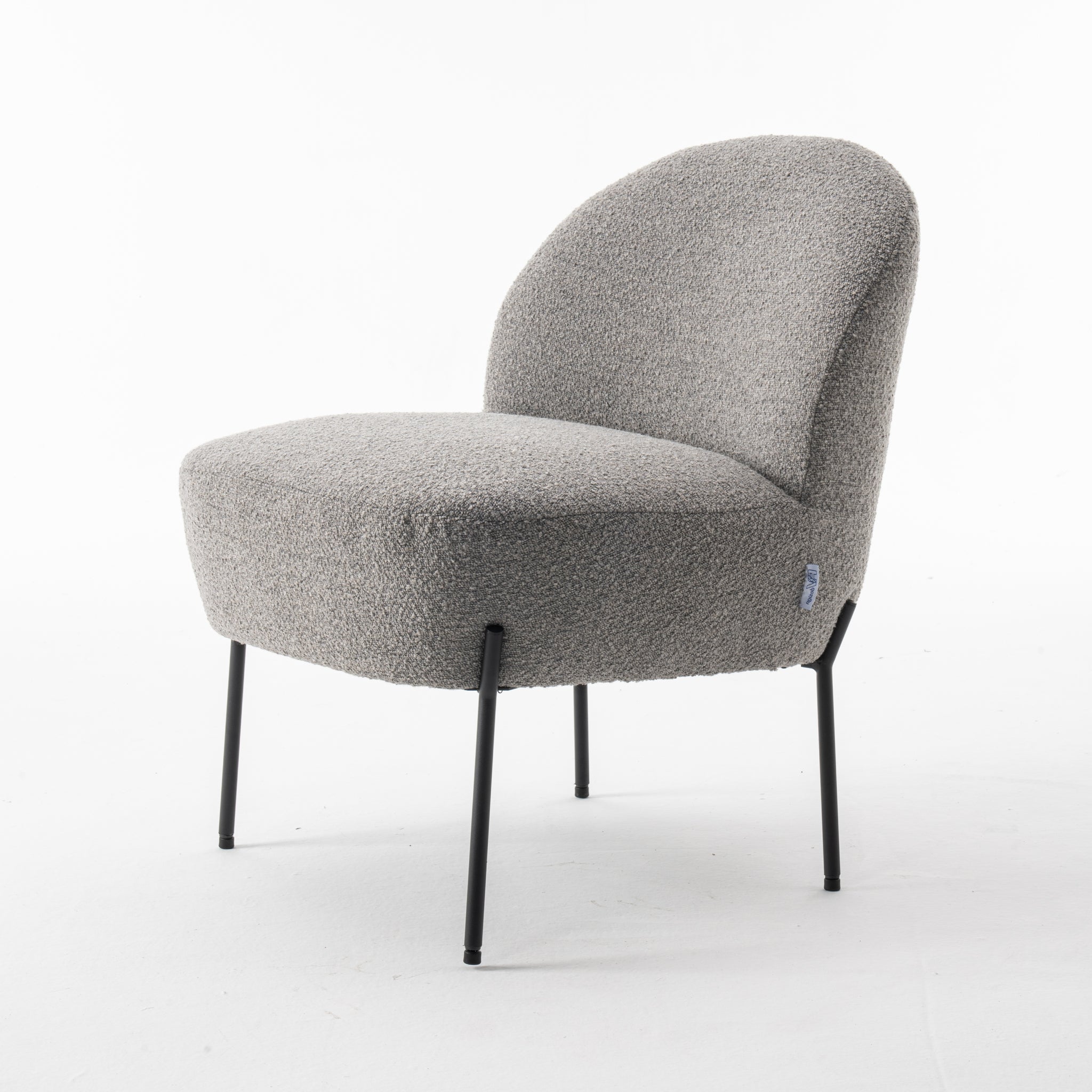 Baudin fauteuil Stof Teddy Staal 149