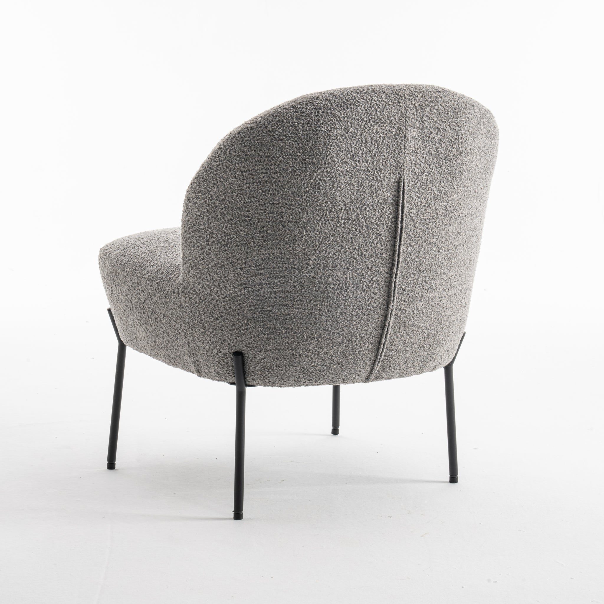 Baudin fauteuil Stof Teddy Staal 149