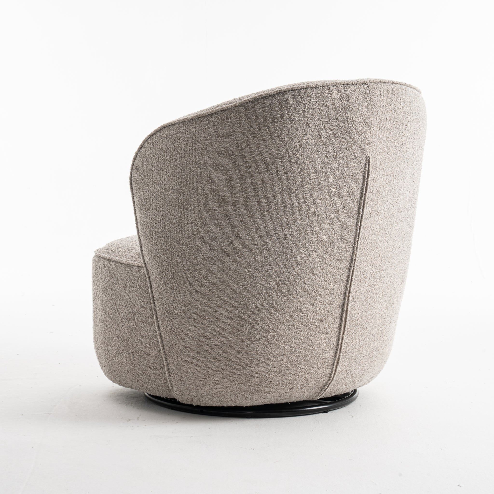 Sammy draaifauteuil stof teddy #01 naturel