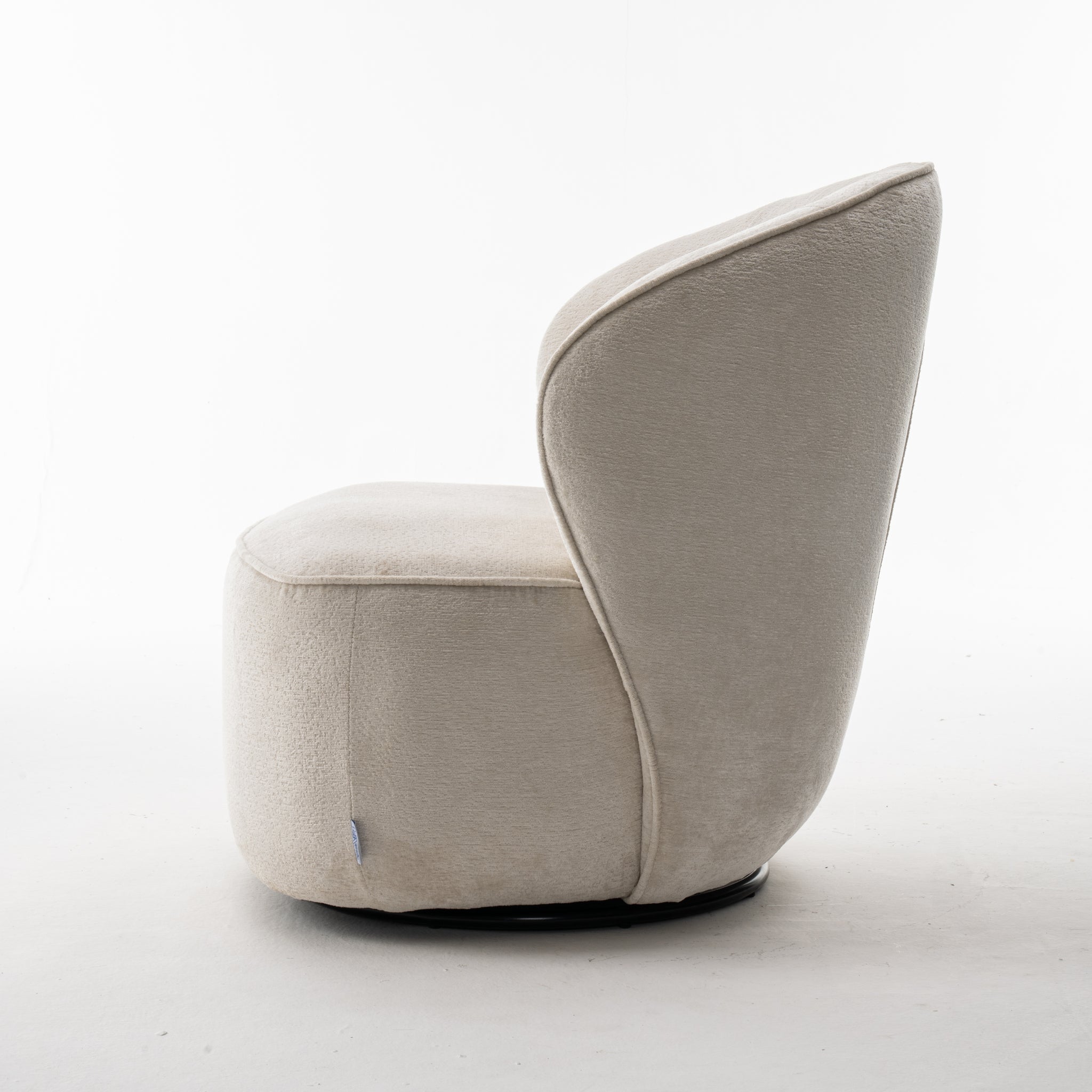 Sammy Draaifauteuil Stof Loris nr. 01 Crème
