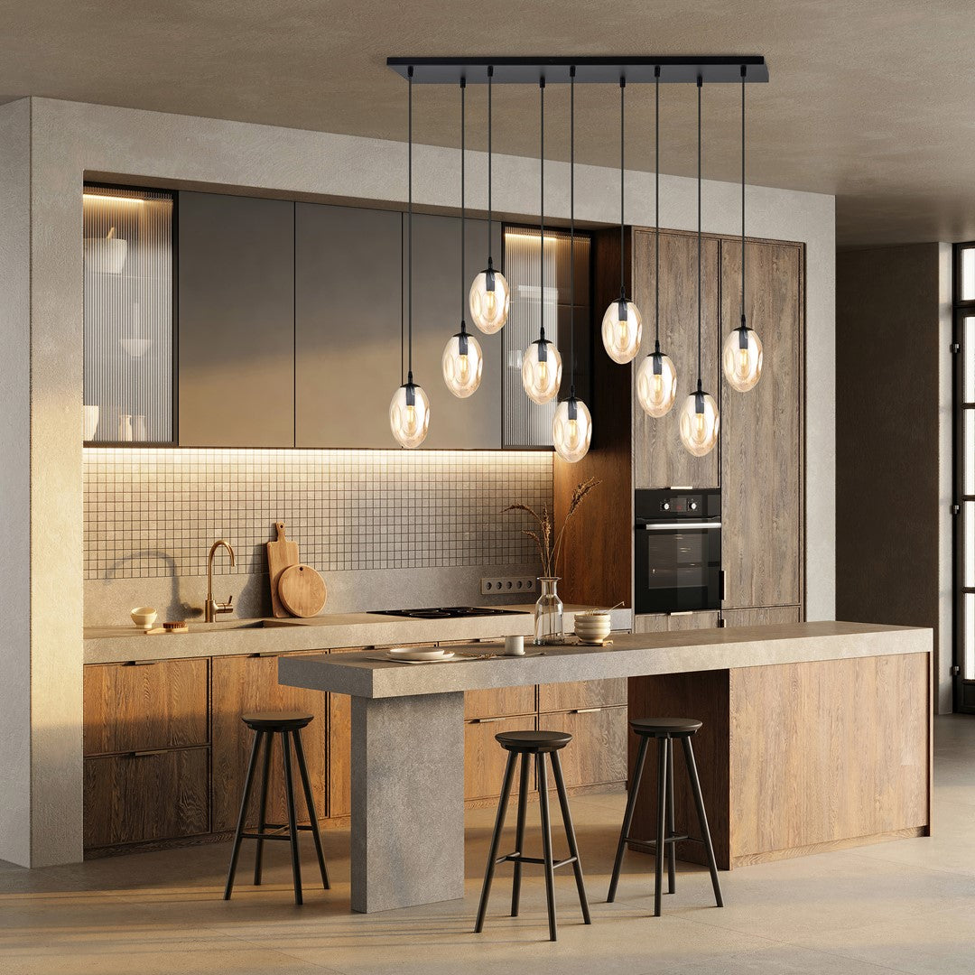 Hanglamp - ASTRAL 9 BL HONINGKLEURIG