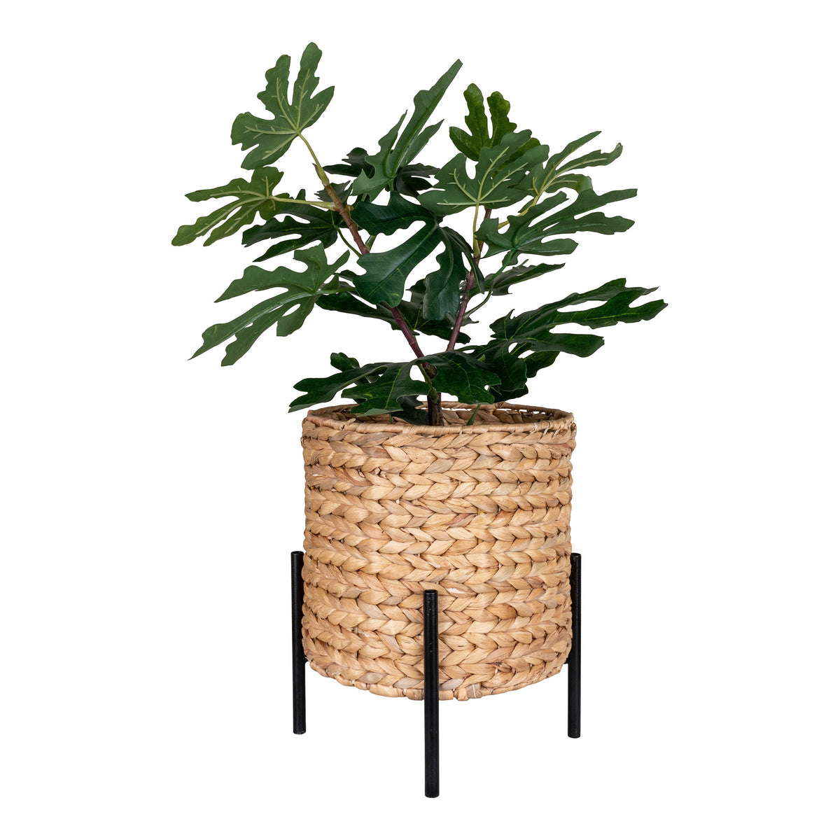 Antas Bloempot - Bloempot, waterhyacint, zwart/naturel ø26,5x29 cm