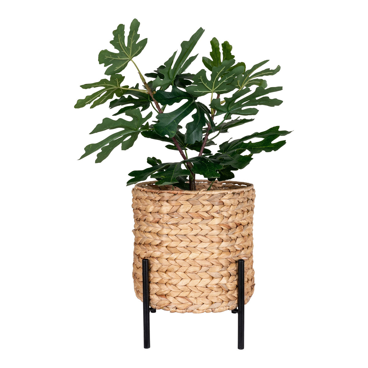 Antas Bloempot - Bloempot, waterhyacint, zwart/naturel ø26,5x29 cm