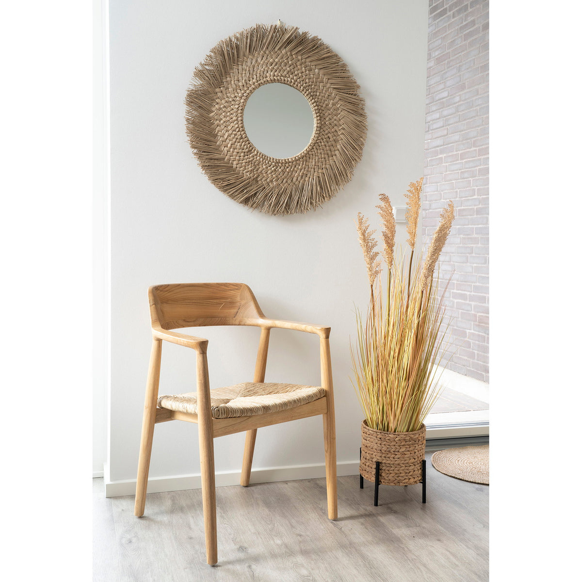 Antas Bloempot - Bloempot, waterhyacint, zwart/naturel ø26,5x29 cm