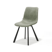 Stoel Bari Zwart Stof Vintage Groen