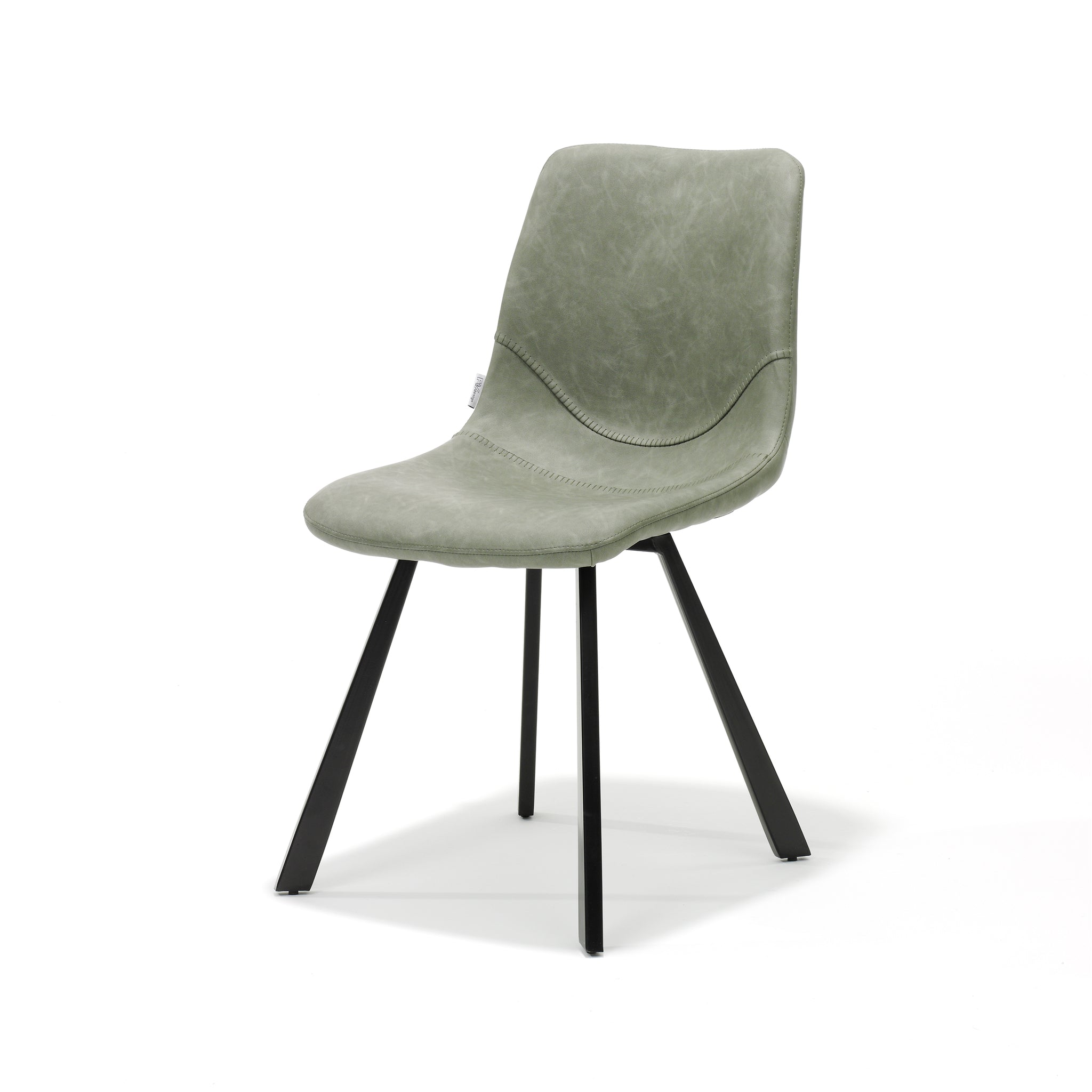 Stoel Bari Zwart Stof Vintage Groen