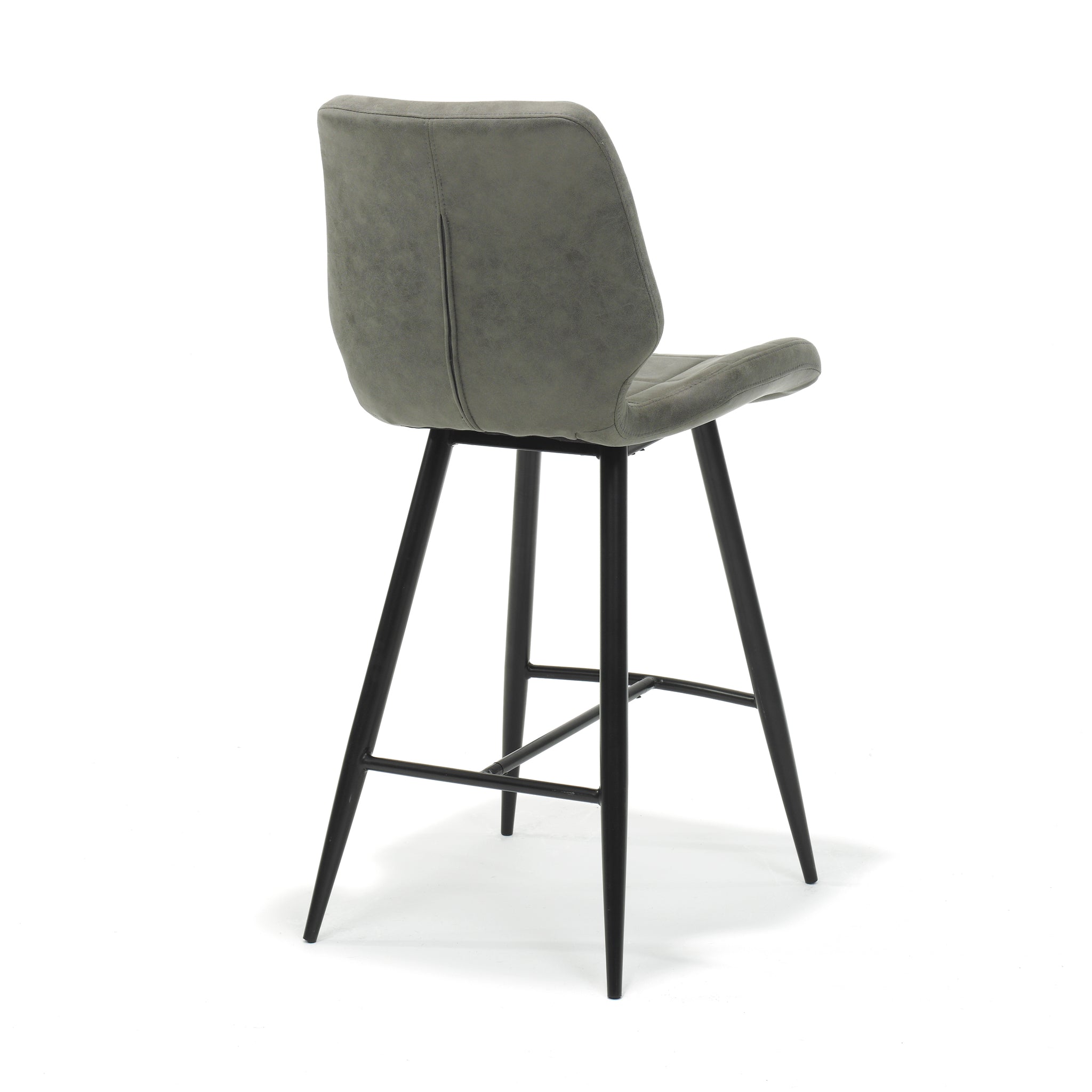 Barkruk Borgo zwart stof Soft Steel