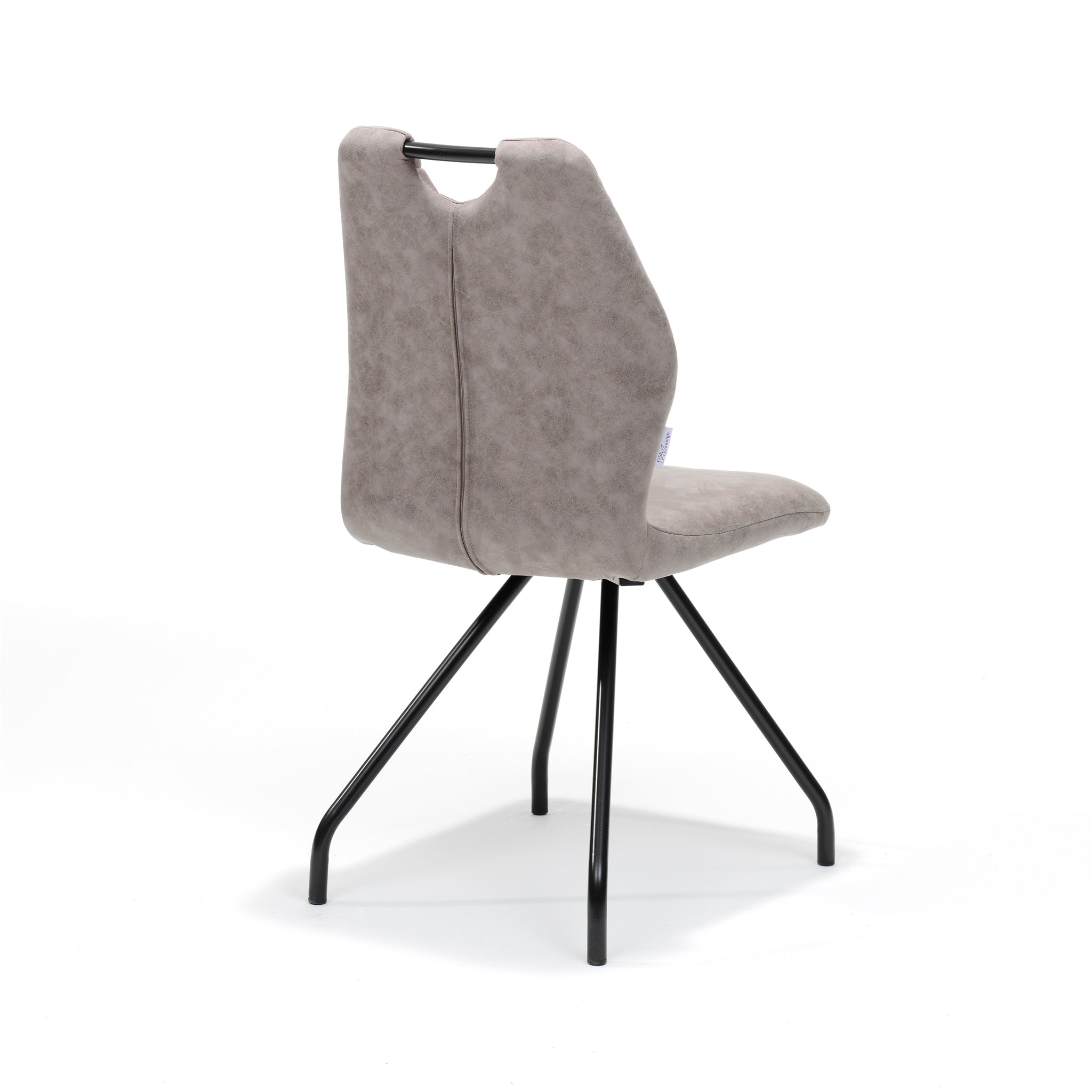 Stoel Carlos zwart stof Soft Pebble