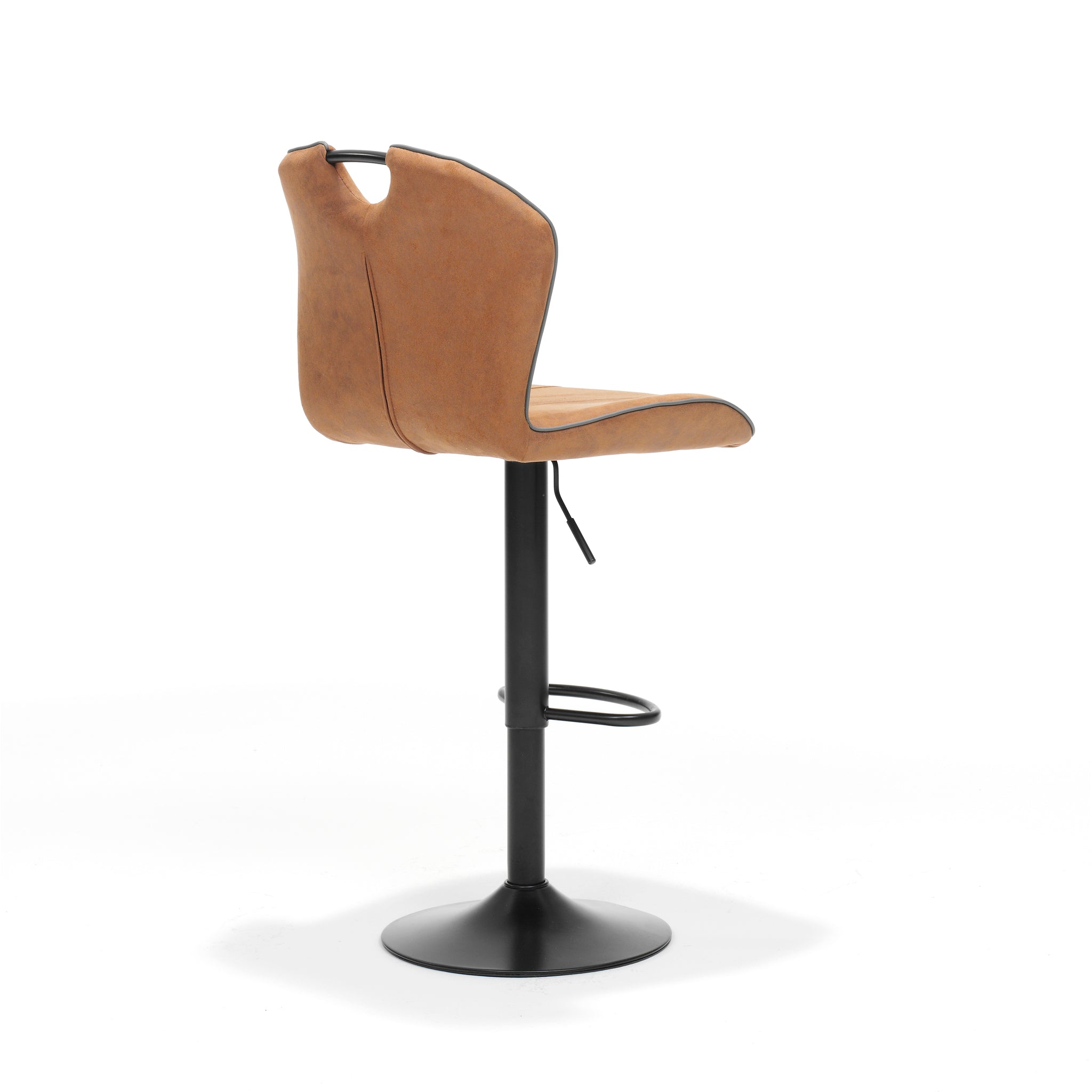 Barkruk Cordoba zwart - stof Soft cognac