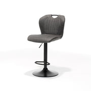 Barkruk Cordoba zwart - stof Soft antraciet