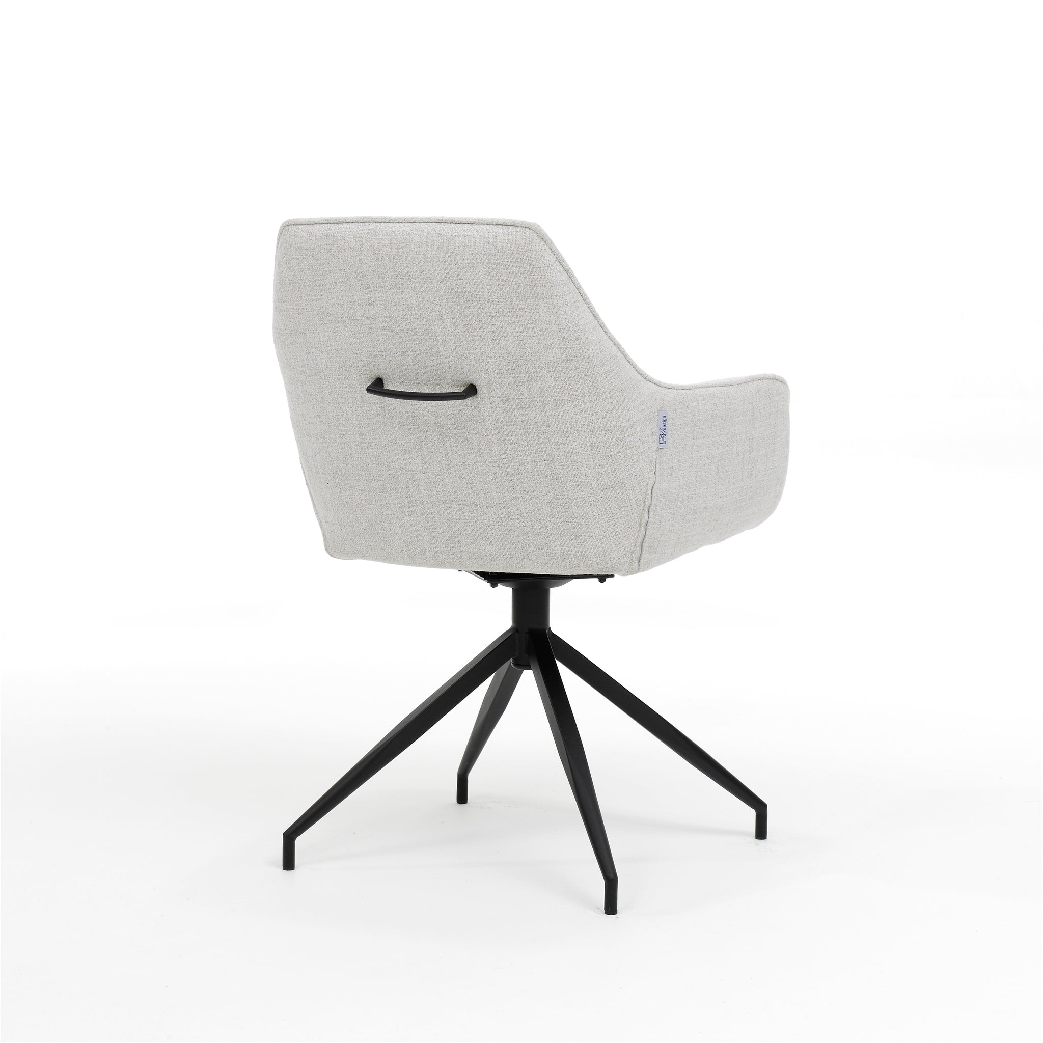 Toscane armstoel - stof Oasis Natural - draaivoet M4
