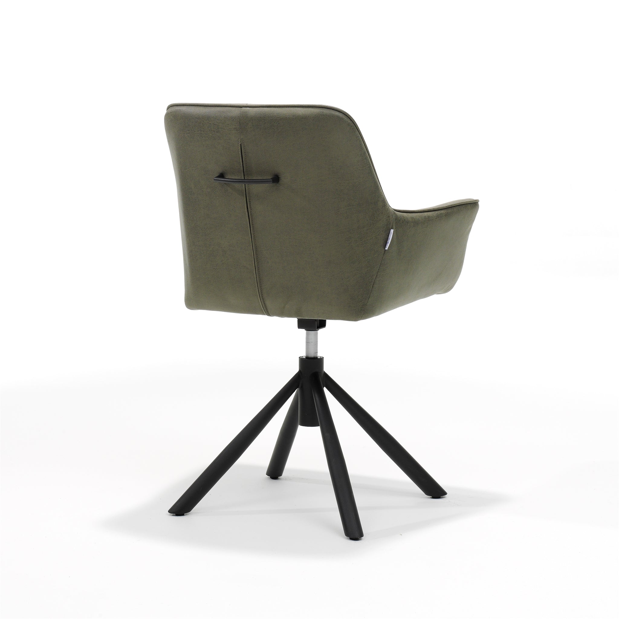 Rapid armstoel T2-360 Bull microleer Forest #162, draaivoet 360°