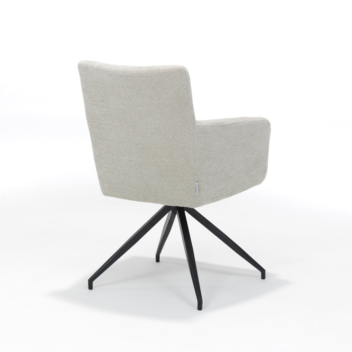 Eetkamerstoel Joey armstoel stof Retro Bliss naturel