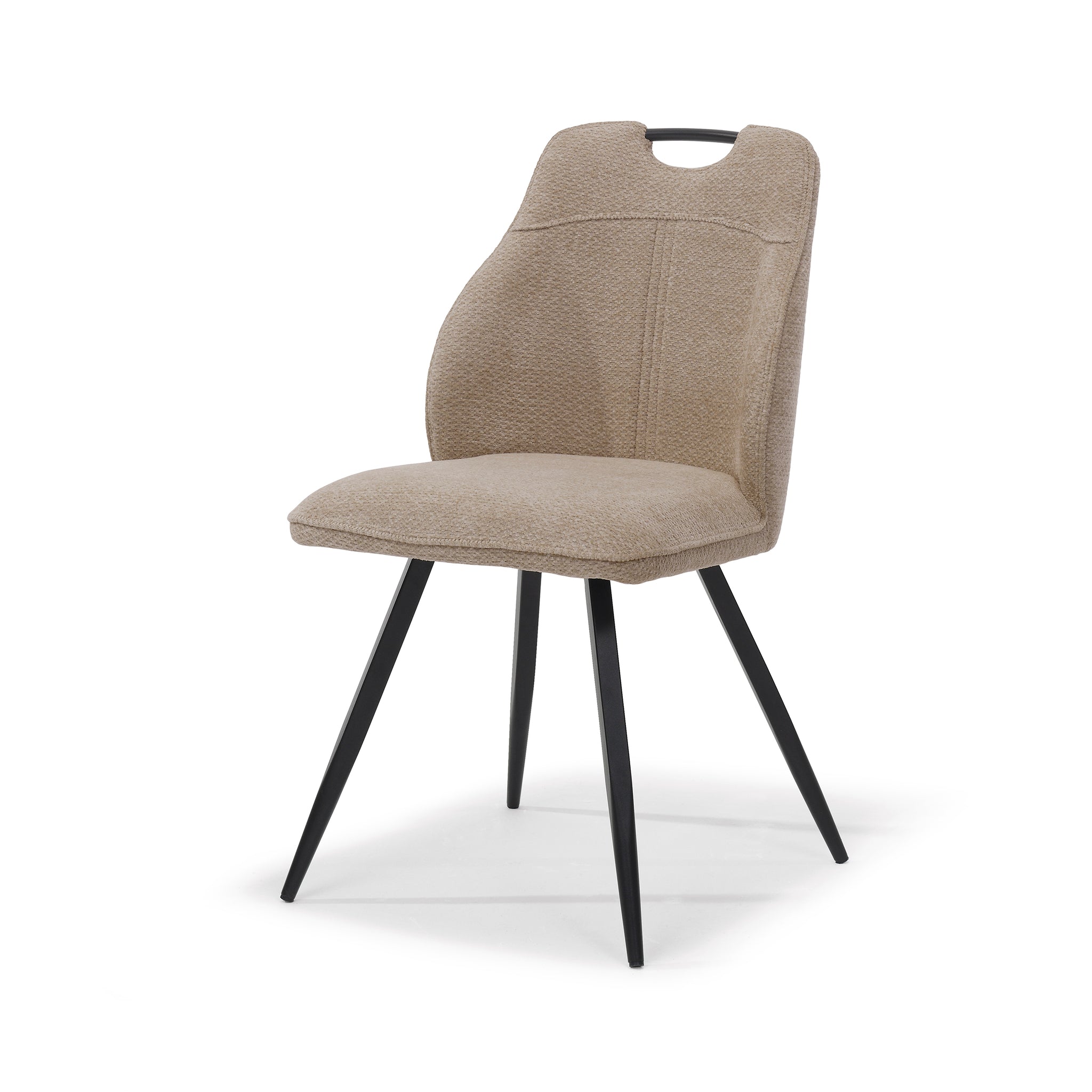 Adele Eetkamerstoel  stof Retro Bliss nr. 18, taupe