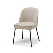 Eetkamerstoel Luxor Zwart Stof Retro Bliss #03 Naturel VK/FR