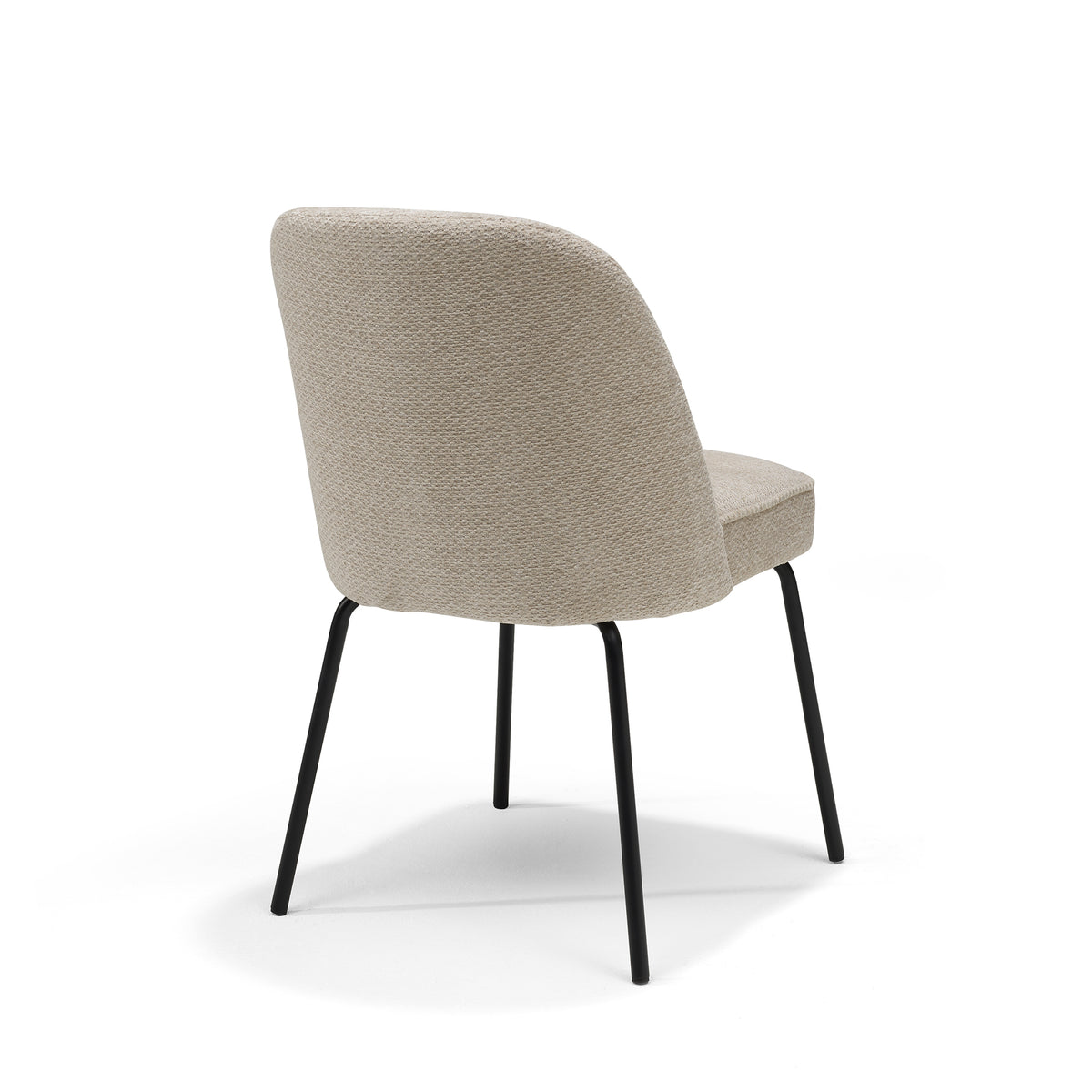 Eetkamerstoel Luxor Zwart Stof Retro Bliss #03 Naturel VK/FR