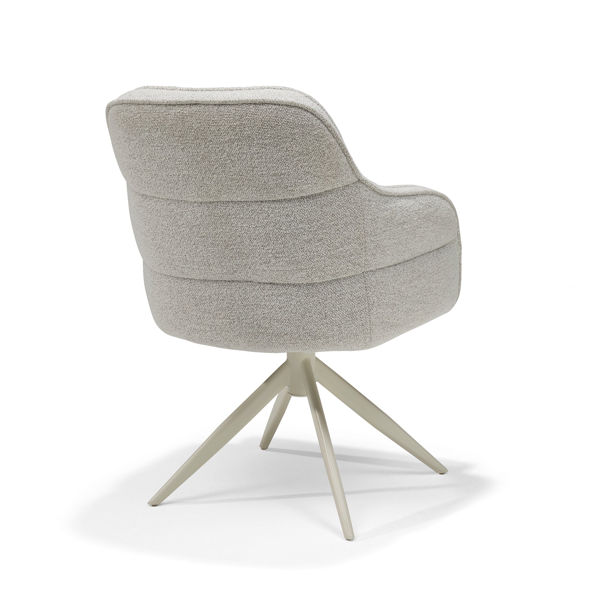 Atlanta armstoel stof Alpine #186 Champagne - 360° draaibaar, onderstel beige P03
