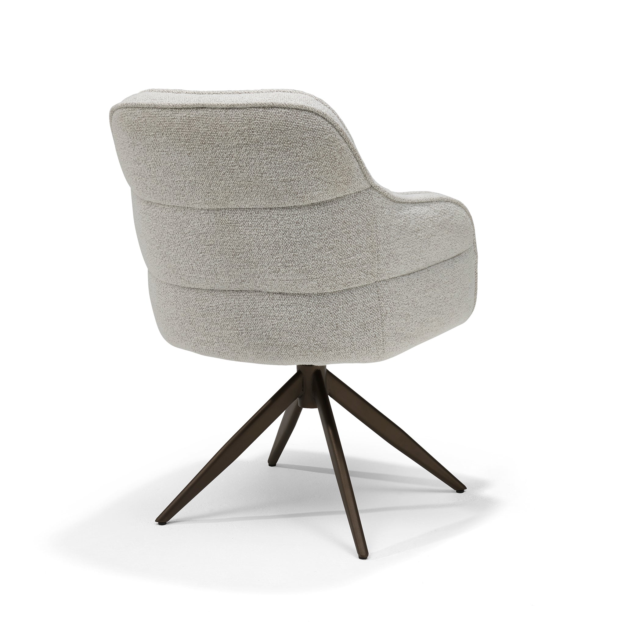 Atlanta-armstoel, stof Alpine nr. 01 naturel - 360° draaibaar, frame brons P03